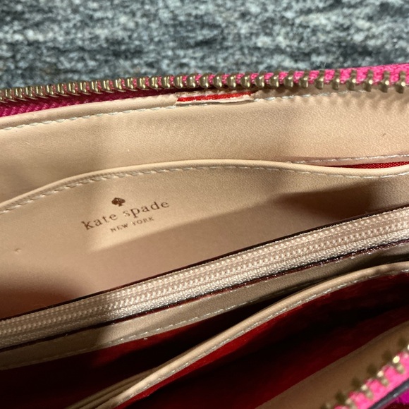 ✨💎BEAUTIFUL💎✨KATE SPADE PEBBLED LEATHER LARGE WRISTLET W/DUSTY&GIFT! - Picture 8 of 12